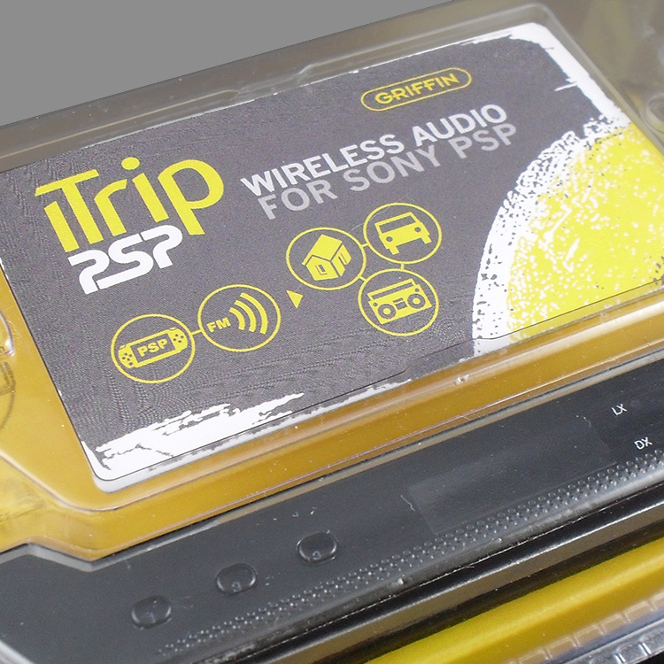 a photo of the insert card designed for the iTrip PSP